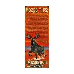 Moose Tips Wildlife Sign   Customizable