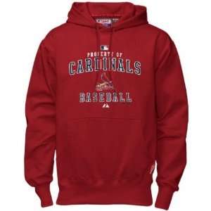  Men`s St Louis Cardinals Red Property Of Performance Hoody 