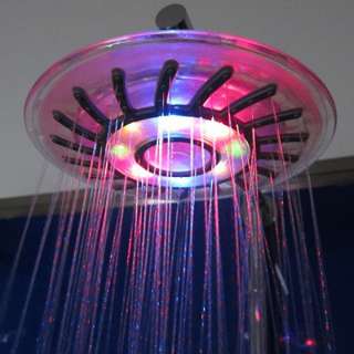 Romantic 4 Mixed color Bathroom Rain LED Shower Head  