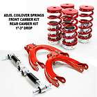 88 91 crx 90 93 integra adjustable front red rear cambe fits civic 
