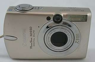   PowerShot SD550 Digital Elph 7.1 MP Camera Boxed 000138030580  