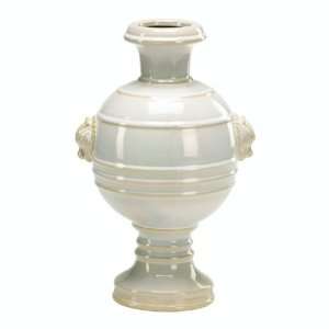  Cyan Lighting 02879 Large Philippa Vase, Gloss White Glaze 