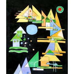  Kandinsky Paintings Spitzen in Bogen (Points in the Elbow 