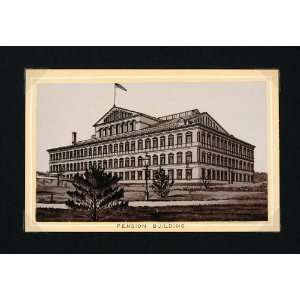 1897 Pension National Building Museum Washington D.C.   Original 