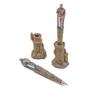 KNIGHT PEN WITH CASTLE TURRET 