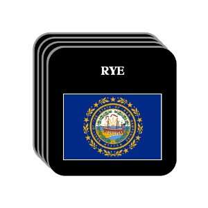  US State Flag   RYE, New Hampshire (NH) Set of 4 Mini 