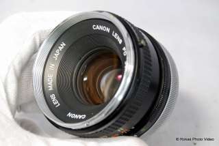 Canon 50mm f1.8 lens FD manual focus Chrome  