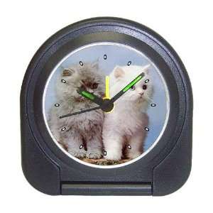  Persian Cats Kittens Travel Alarm Clock