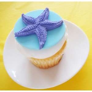  NEW 3 D Starfish Fondant Cupcake Topper  1 Dozen