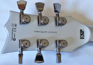 ESP LTD Deluxe EC 1000 SSB Silver Sunburst Les Paul Electric Guitar 