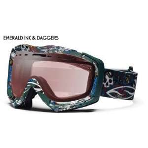  Smith Prodigy Goggles Emerald Ink & Daggers Sports 
