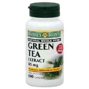  Natures Bounty Green Tea Extract, 315 Mg, 100 Capsules 