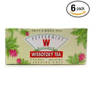 WISSOTZKY Peppermint, 1.06 Ounce Boxes (Pack of 6)  