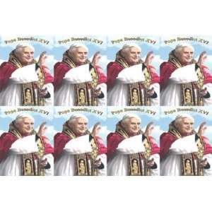  Prayer Card Pope Benedict XVI Blessing   25 sheets/8 cards 