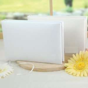  Cathys Concepts Simply Satin Wedding Guest Book White 