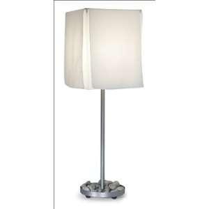 Fire Farm Lighting 74 T Heaven and Earth I Table Lamp, White Silk 