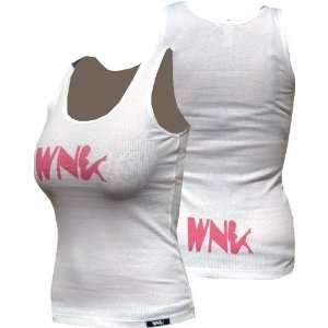  WNK Wear Pink Logo Beater Tank Top White (SizeS) Sports 