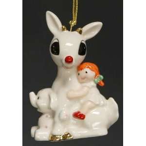  Lenox China Whimsical Rudolph Ornaments with Box 