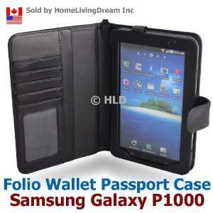   Passport Cover in Black. Pockets Slots for Credit Bank Cards License