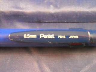 Vintage Pentel Fine Auto Mechanical Pencil PD15 Blue  