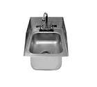   DI 1 10SP DROP IN HAND SINK STAINLESS STEEL WITH SIDE SPLASHES