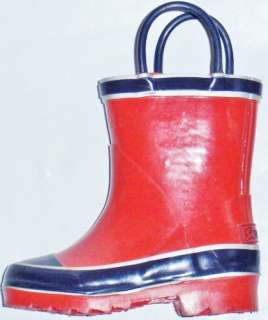   Boys Toddlers SPLASHERS Red/Navy Rubber Snow Rain Boots 13 M  