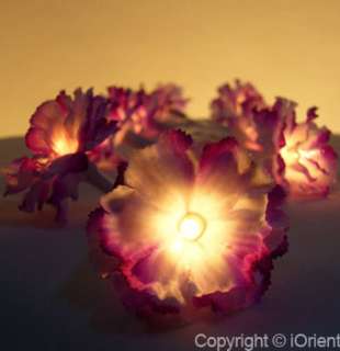 METRE CARNATION FAIRY LIGHTS  CHOICE OF 5 COLOURS  
