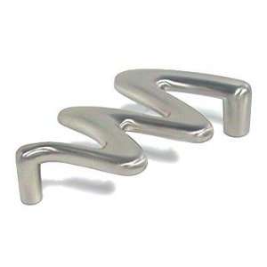  Top knobs   nouveau   96mm squiggly pull in brushed satin 