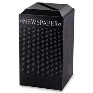  United Receptacle RUBDCR24PTBK Silhouette Paper Recycling 