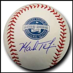 Mark Teixeira Signed Baseball   Official 2009 Yankee Stadium Inaugural 