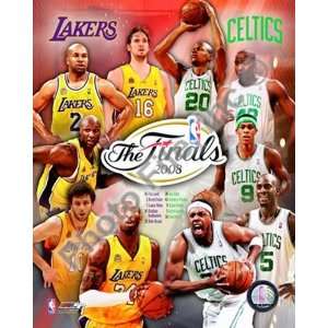 08 NBA Finals Matchup Composite Los Angeles Lakers Vs. Boston Celtics 