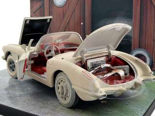   24 scale diecast car model of 1959 chevrolet corvette barn find 1 of