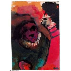 FRAMED oil paintings   Emil Nolde   24 x 34 inches   Comical Figures