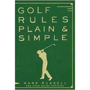    Golf Rules Plain & Simple   P/   Golf Book