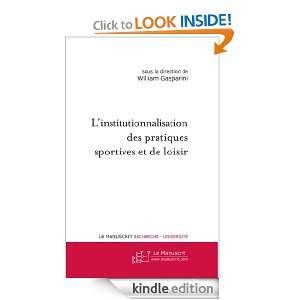 institutionnalisation des pratiques sportives et de loisir (French 