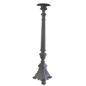 Black Cast Iron Candle Stand (Large)  