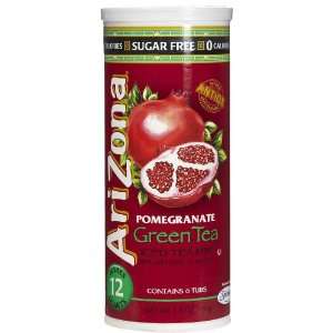 Arizona Sugar Free Pomegranate Green Iced Tea Mix, Tubs in Canister, 2 