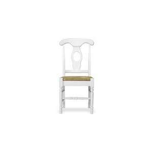   Chair With Rush Seat Height Seat   Linen White   Set of 2 Home