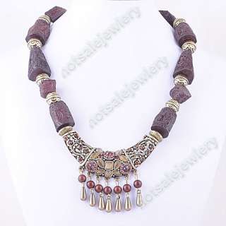 Wholesale 8Pcs Bohemia Resin Beads Cat Eye Necklace  