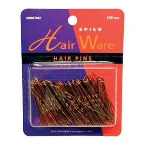   Spilo Hair Ware   Hair pins   100 pins Size 1.75 No. HW070BZ Beauty