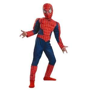   Spiderman Costume Boy Muscle Movie 3   Child 7 8 Toys & Games