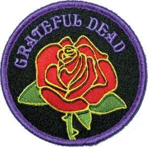  Grateful Dead Garcia Rose Name Logo Embroidered Iron on 