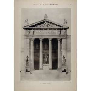  1902 Print 1877 Prix de Rome Chancel Athenaeum Entrance 