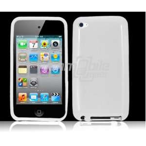  VMG White Premium TPU Rubber Skin Case for Apple iTouch 4 