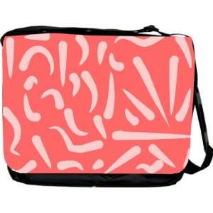  Rikki KnightTM Salmon Swirls Design Messenger Bag   Book 