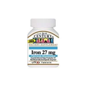  Iron 27 mg   110 tabs,(21st Century) Health & Personal 
