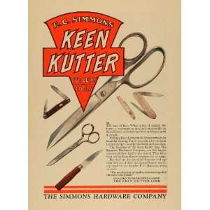  1924 Ad Simmons Hardware Keen Kutter Cutlery and Tools 