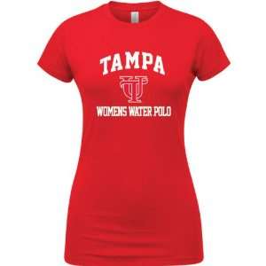  Tampa Spartans Red Womens Womens Water Polo Arch T Shirt 
