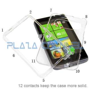 Clear Crystal Hard Cover Case for HTC HD7 HD 7 T Mobile  