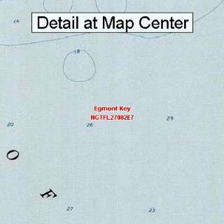 USGS Topographic Quadrangle Map   Egmont Key, Florida (Folded 